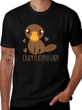 Crazy Platypus Lady Graphic Tee