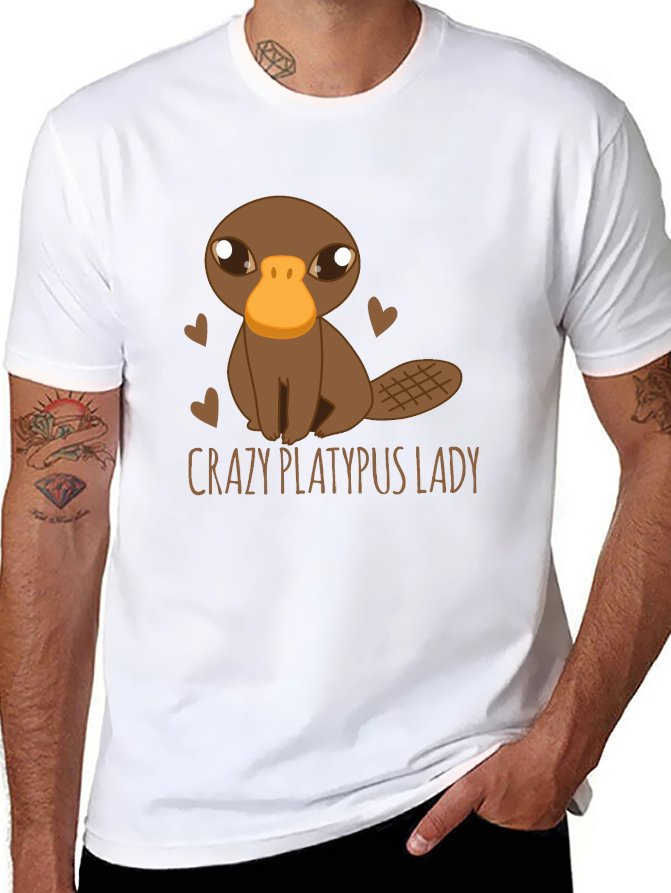 Crazy Platypus Lady Graphic Tee