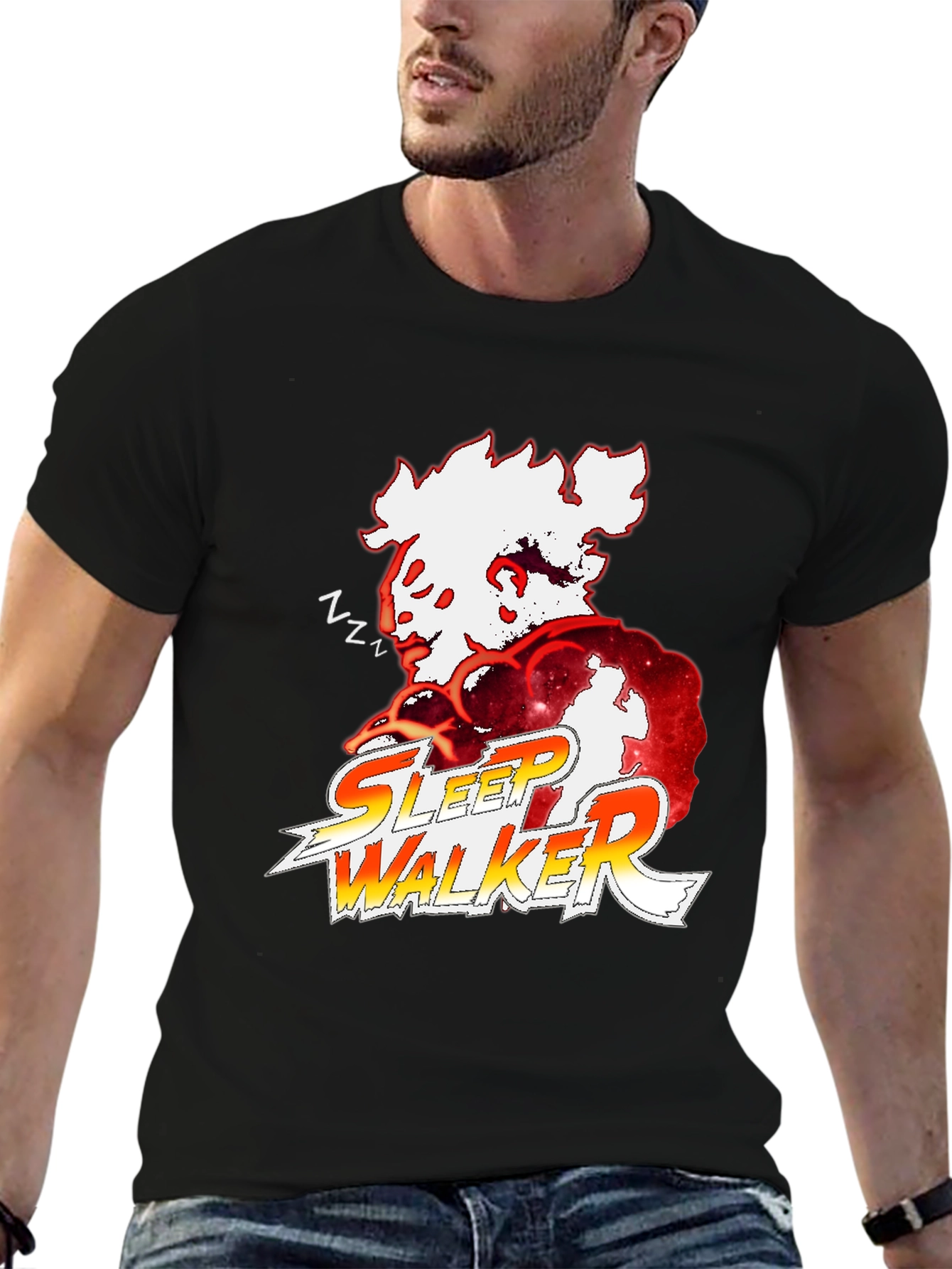 Sleep Walker Graphic Tee - Stylish Cotton Comfort