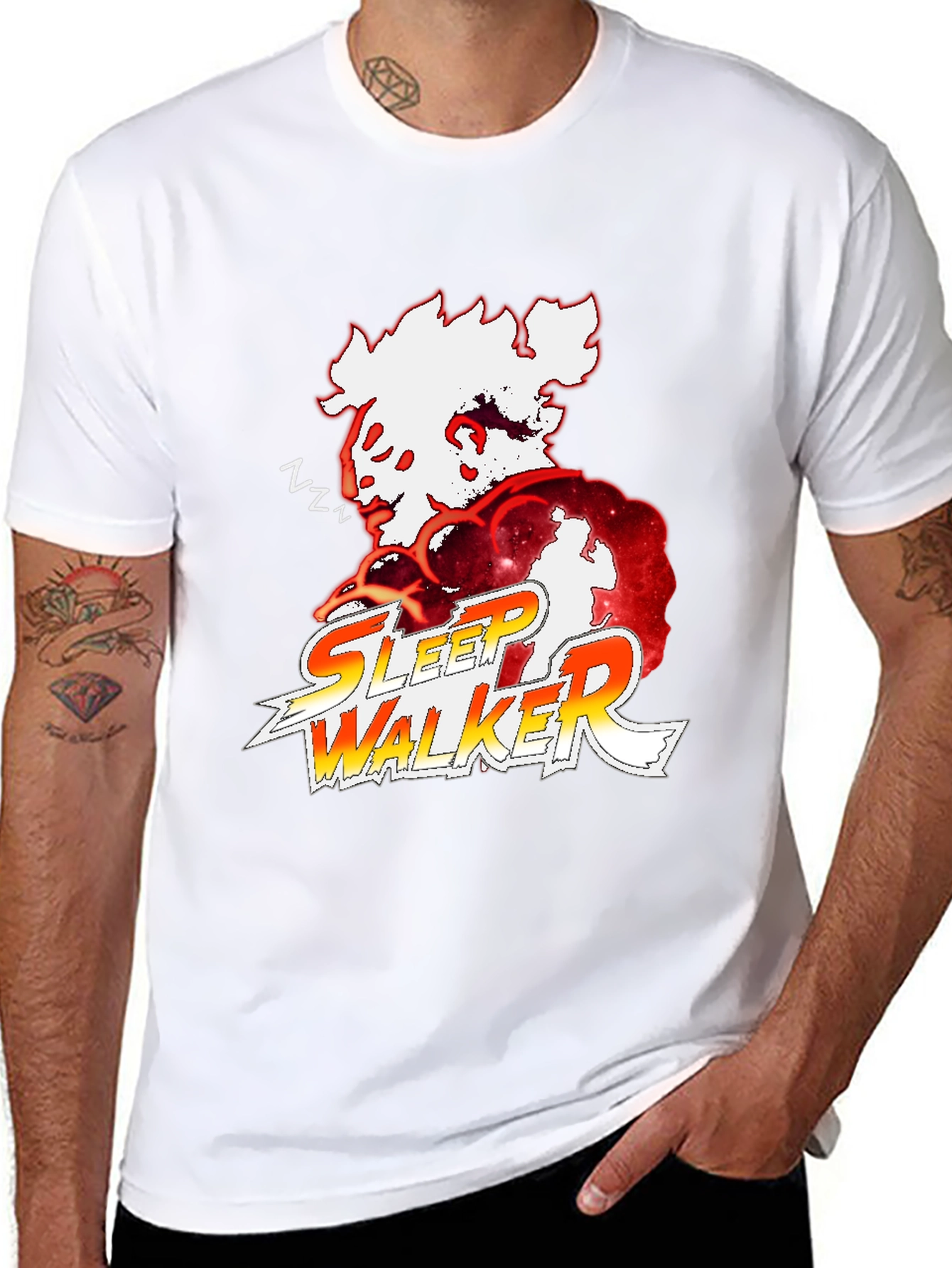 Sleep Walker Graphic Tee - Stylish Cotton Comfort