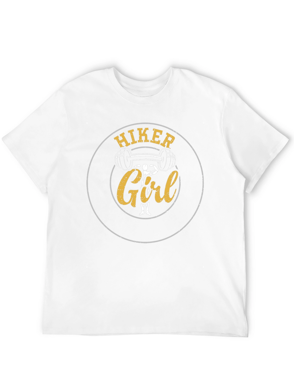 Hiker Girl Weightlifting T-Shirt - Black