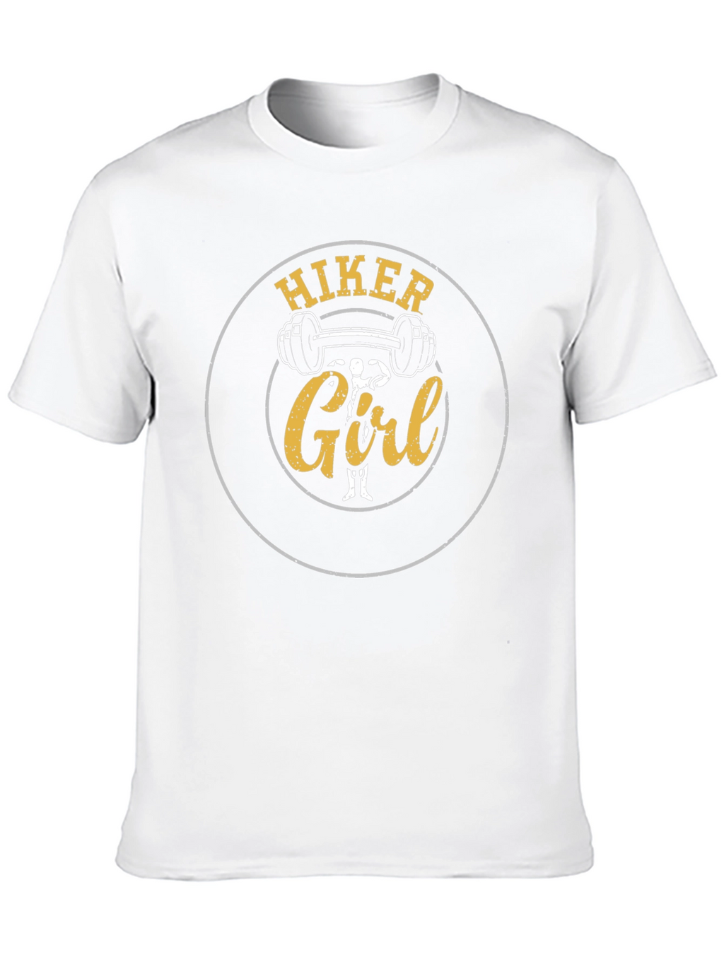 Hiker Girl Weightlifting T-Shirt - Black