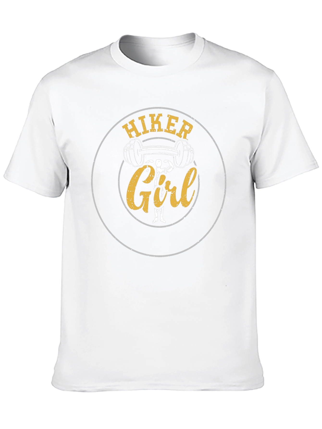 Hiker Girl Weightlifting T-Shirt - Black