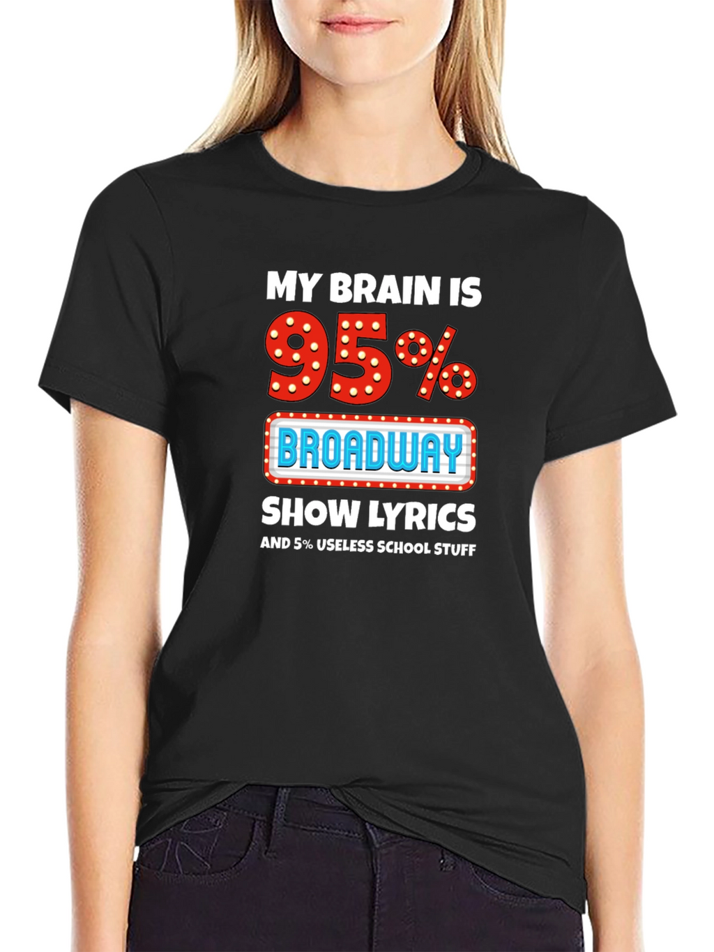 Broadway Show Lyrics T-Shirt Funny Theater Tee