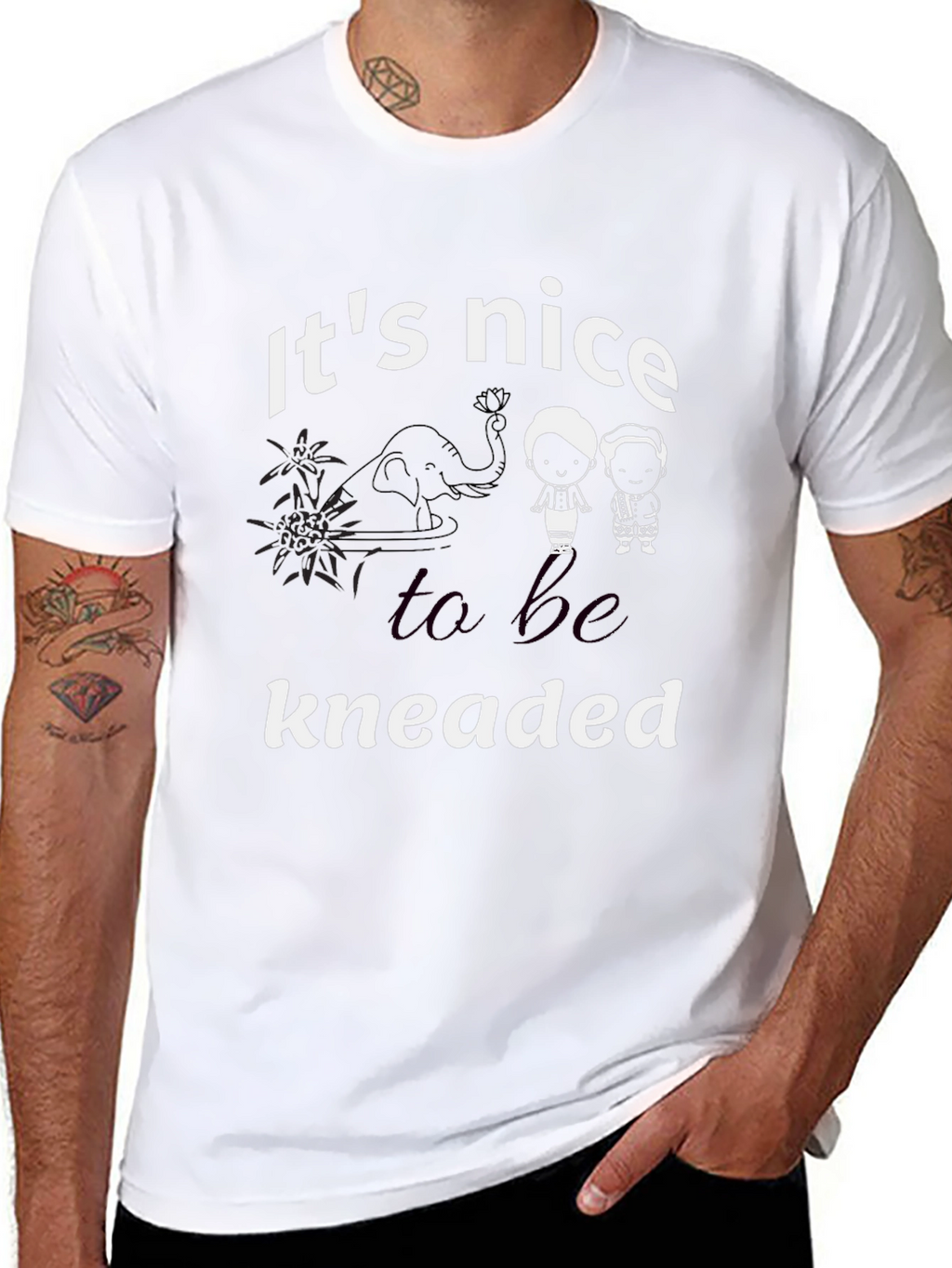 Its Nice to be Kneaded Black T-Shirt