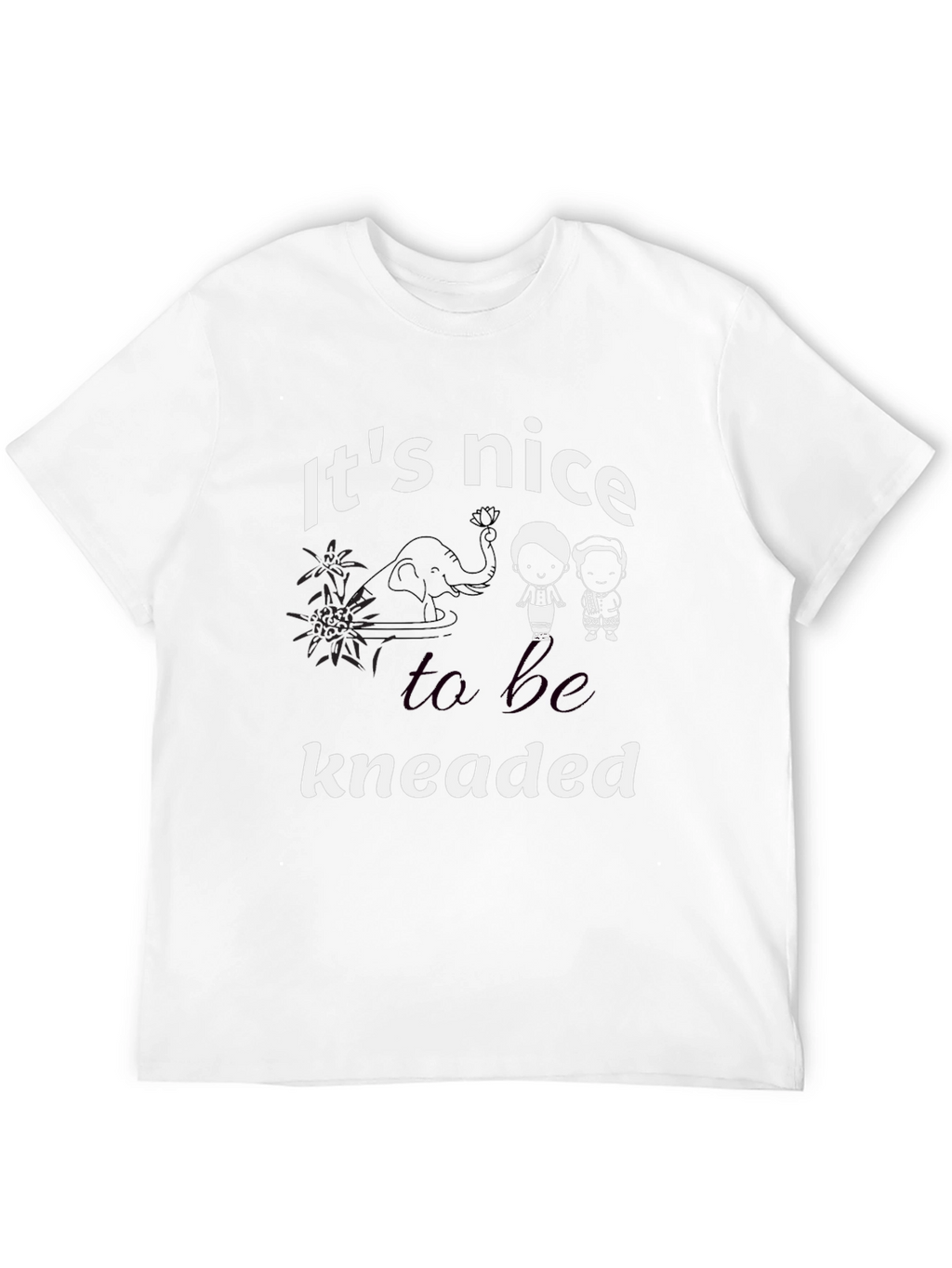 Its Nice to be Kneaded Black T-Shirt