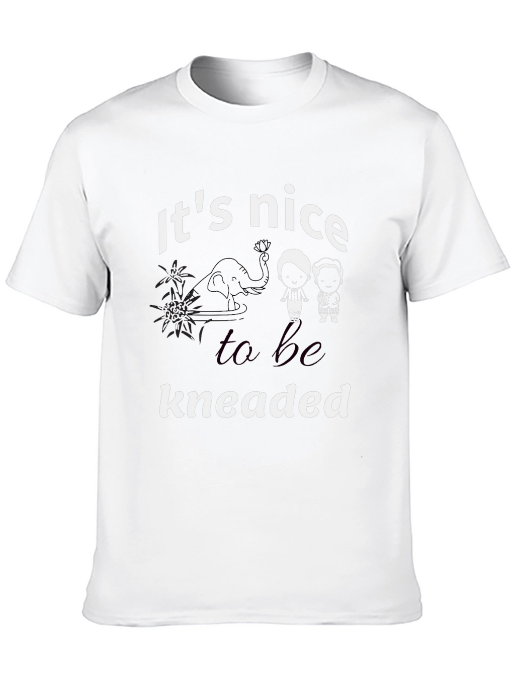 Its Nice to be Kneaded Black T-Shirt