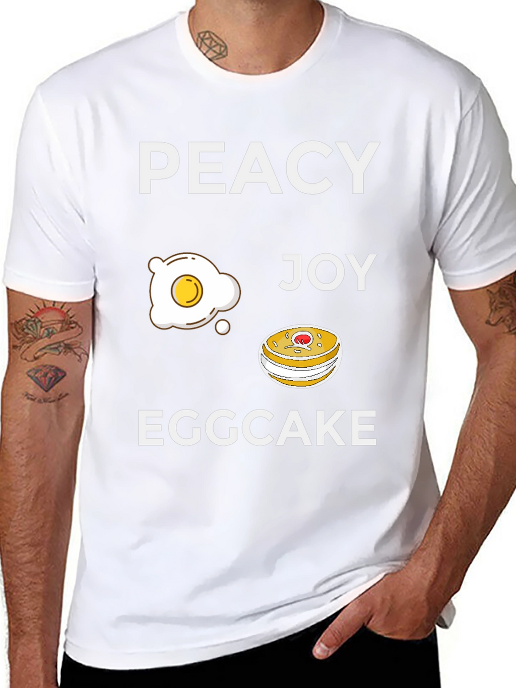 Peacy Egg Joy Eggcake Graphic T-Shirt