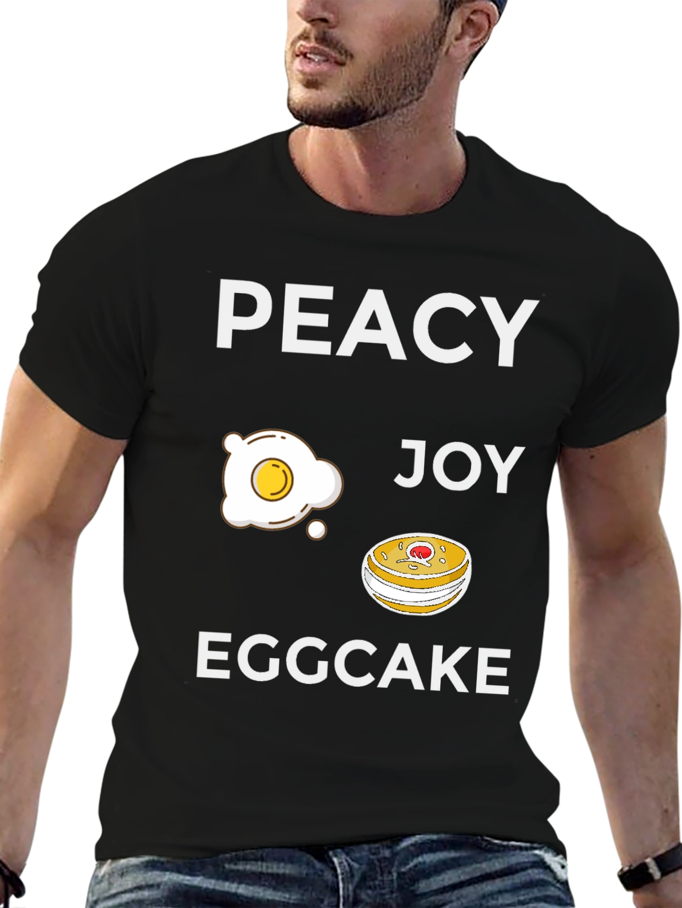 Peacy Egg Joy Eggcake Graphic T-Shirt