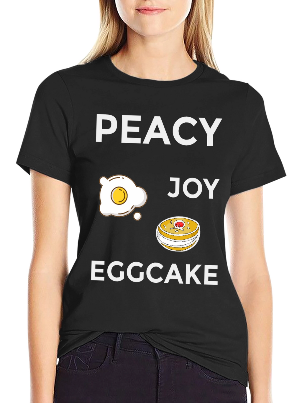 Peacy Egg Joy Eggcake Graphic T-Shirt