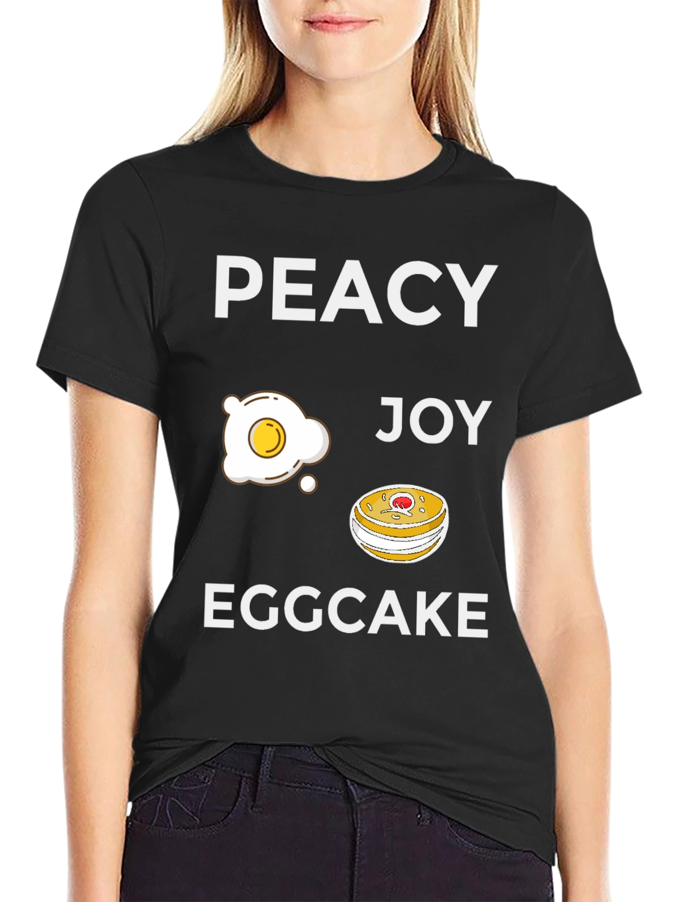 Peacy Egg Joy Eggcake Graphic T-Shirt