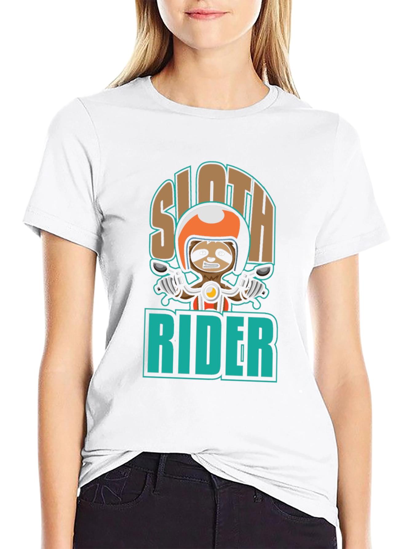 Sloth Rider T-Shirt - Cool Graphic Tee
