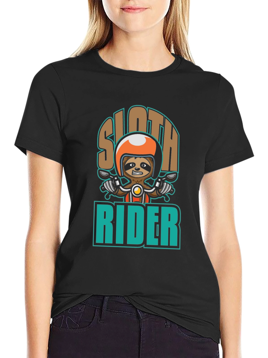 Sloth Rider T-Shirt - Cool Graphic Tee