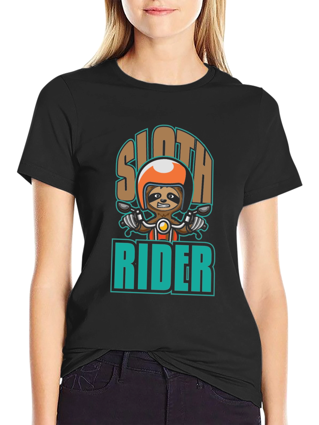 Sloth Rider T-Shirt - Cool Graphic Tee