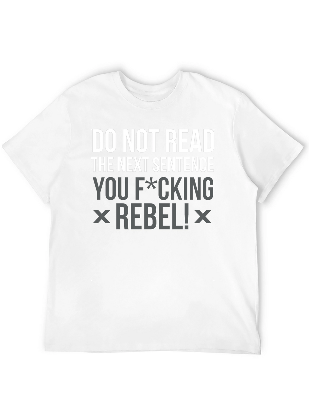 Rebel Slogan Graphic Tee - Black