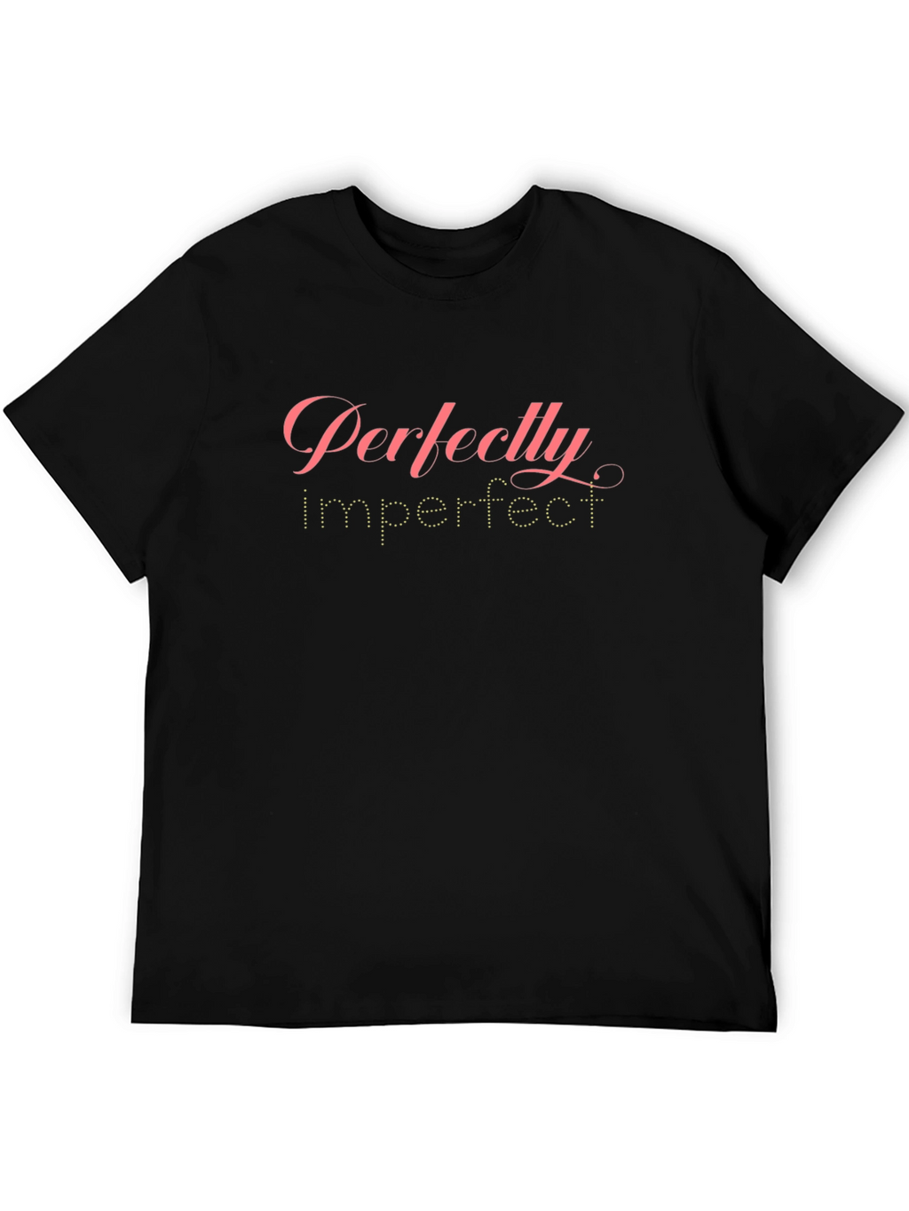 Perfectly Imperfect Black Graphic T-Shirt