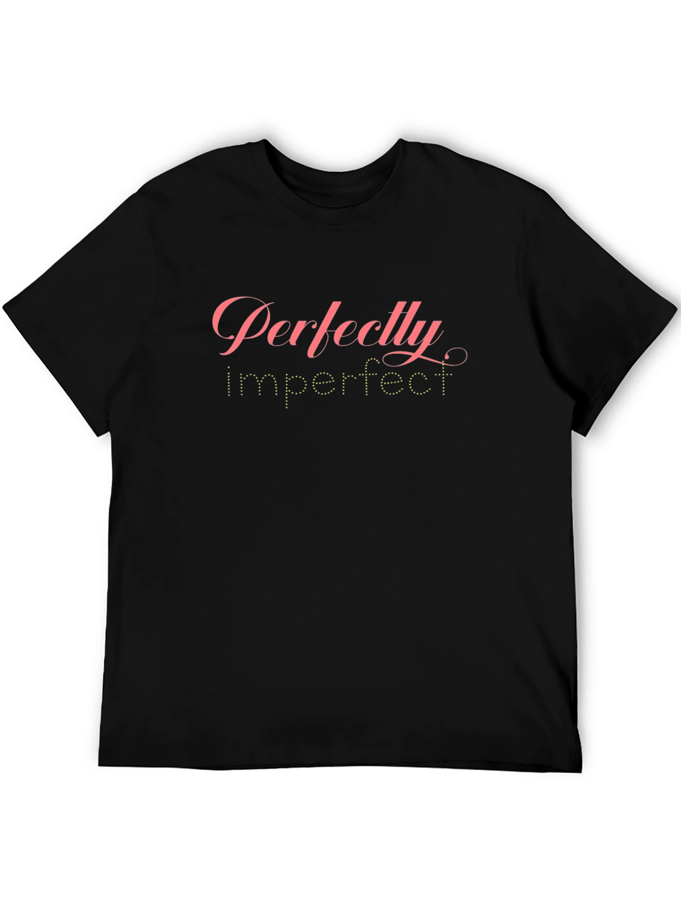 Perfectly Imperfect Black Graphic T-Shirt