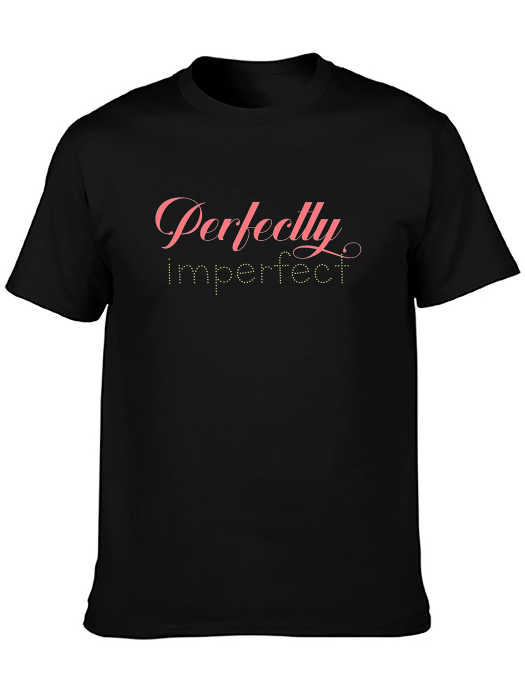Perfectly Imperfect Black Graphic T-Shirt