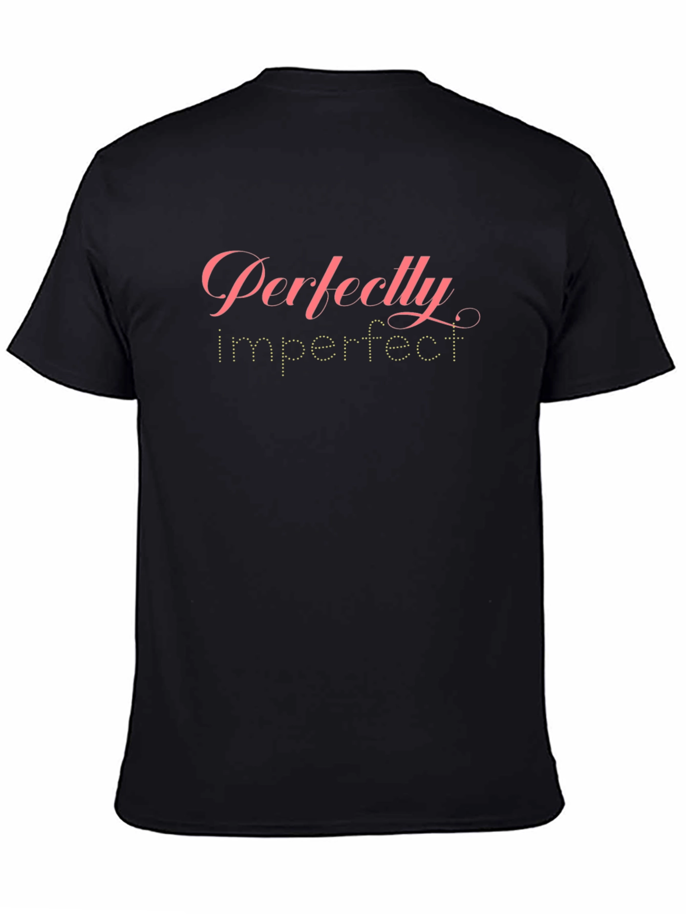 Perfectly Imperfect Black Graphic T-Shirt