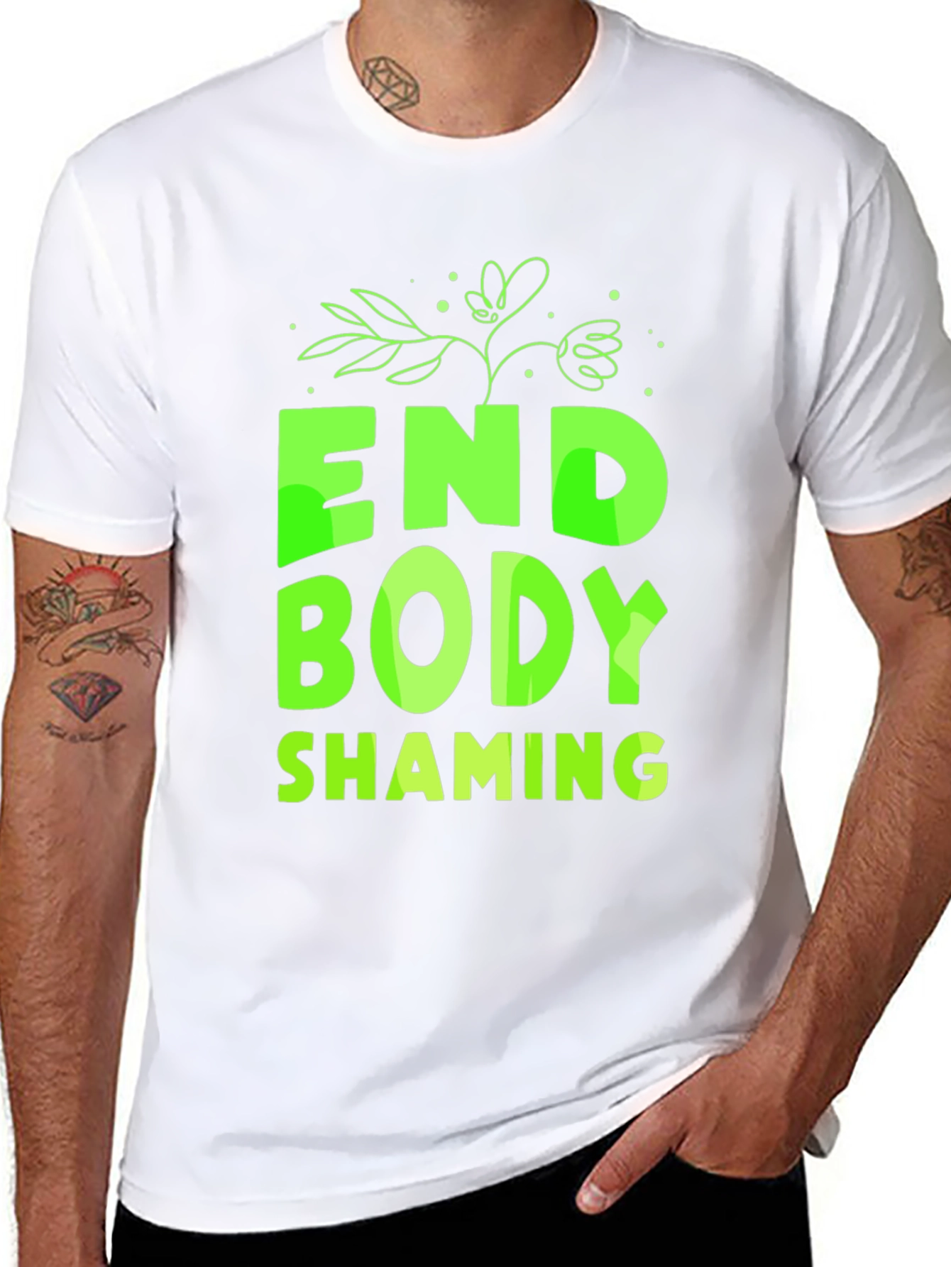End Body Shaming Graphic T-Shirt