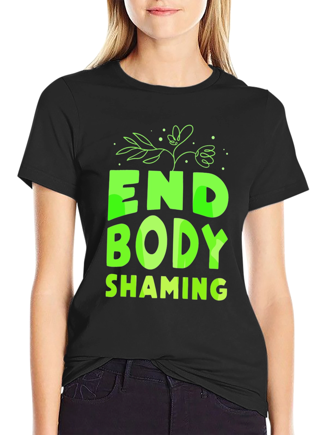 End Body Shaming Graphic T-Shirt