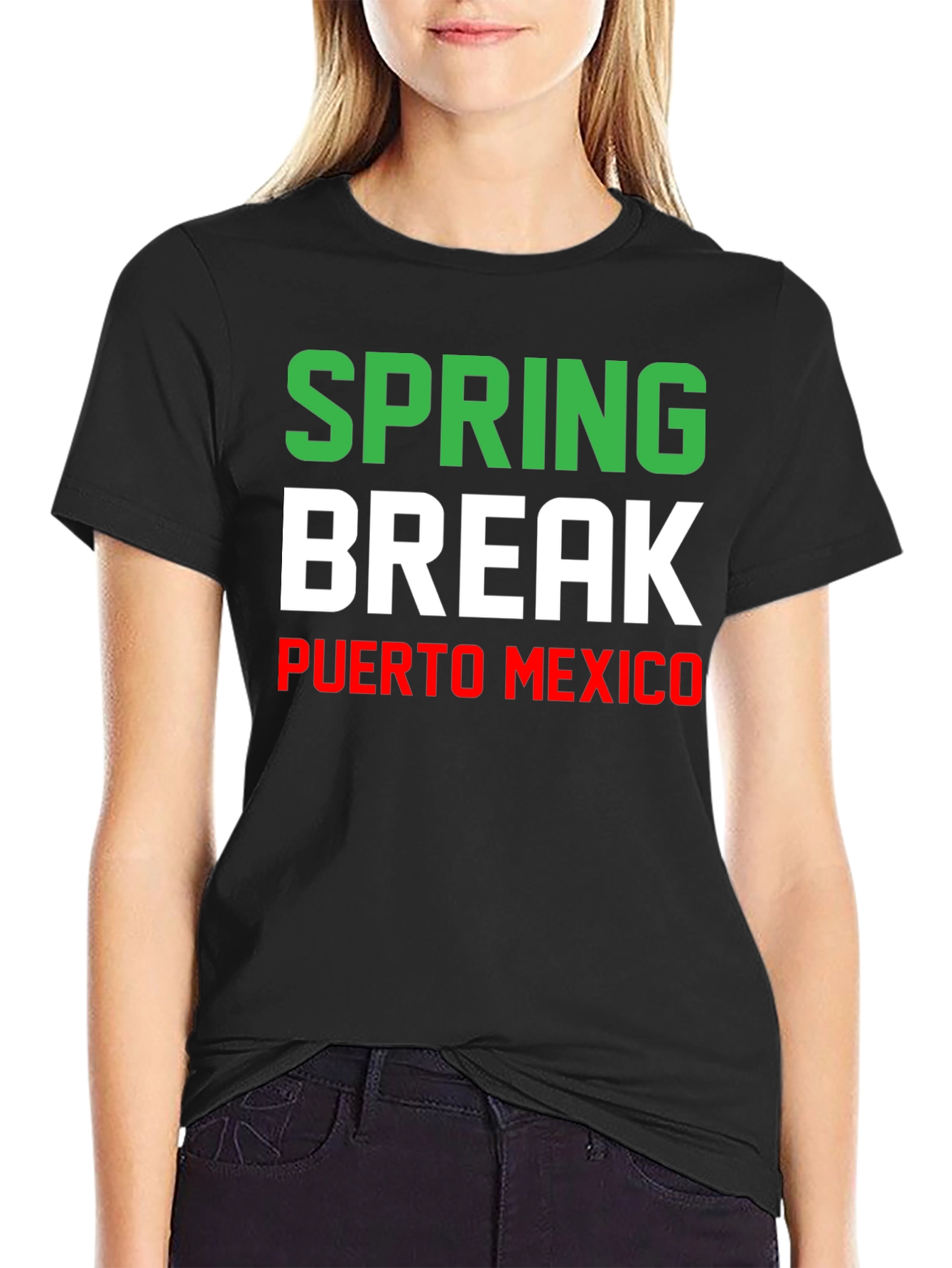 Spring Break Puerto Mexico Graphic T-Shirt