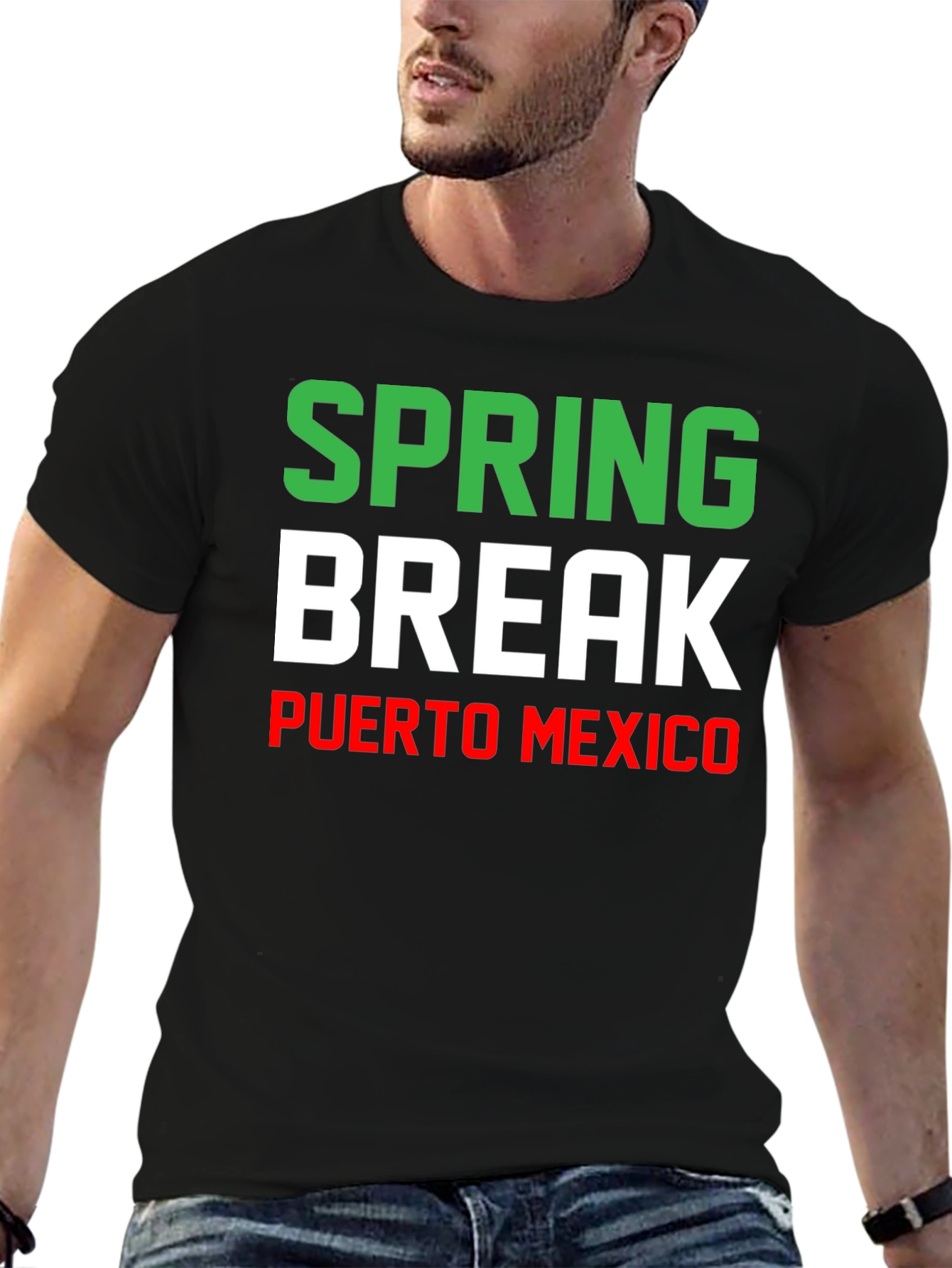 Spring Break Puerto Mexico Graphic T-Shirt