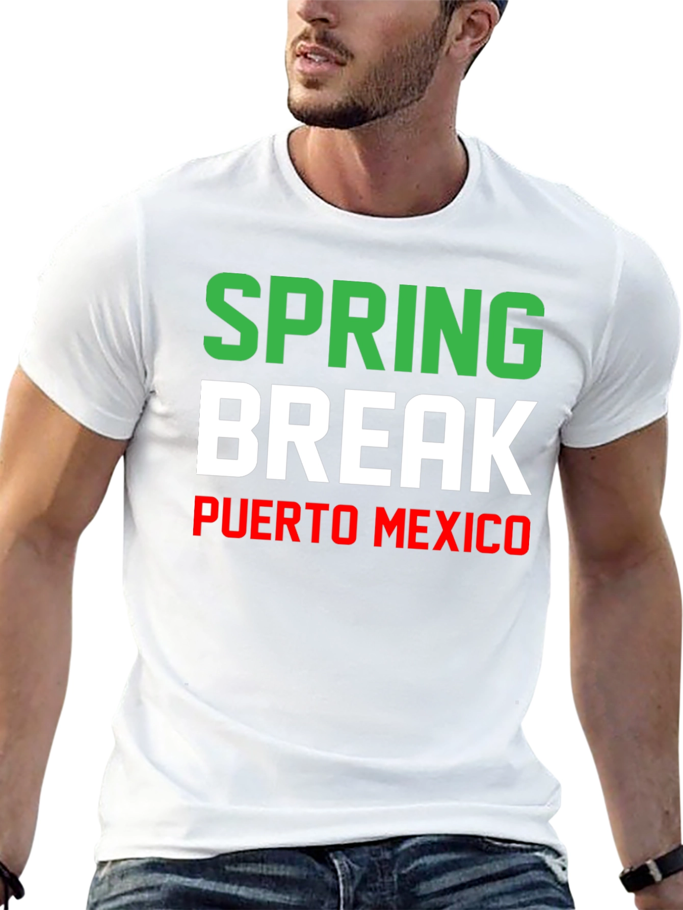 Spring Break Puerto Mexico Graphic T-Shirt
