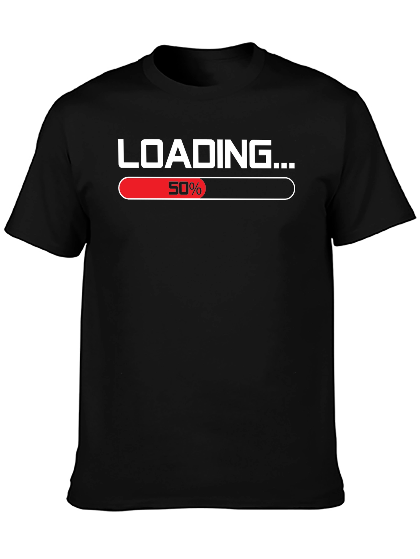 Loading 50% T-Shirt Funny Graphic Tee
