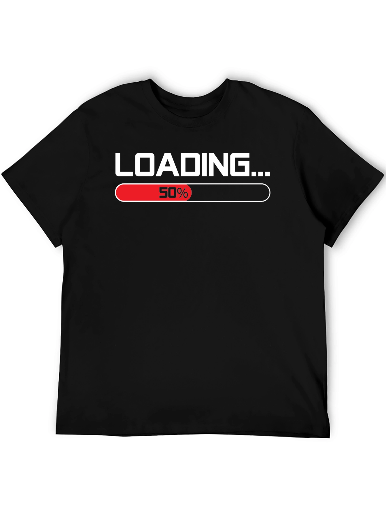 Loading 50% T-Shirt Funny Graphic Tee