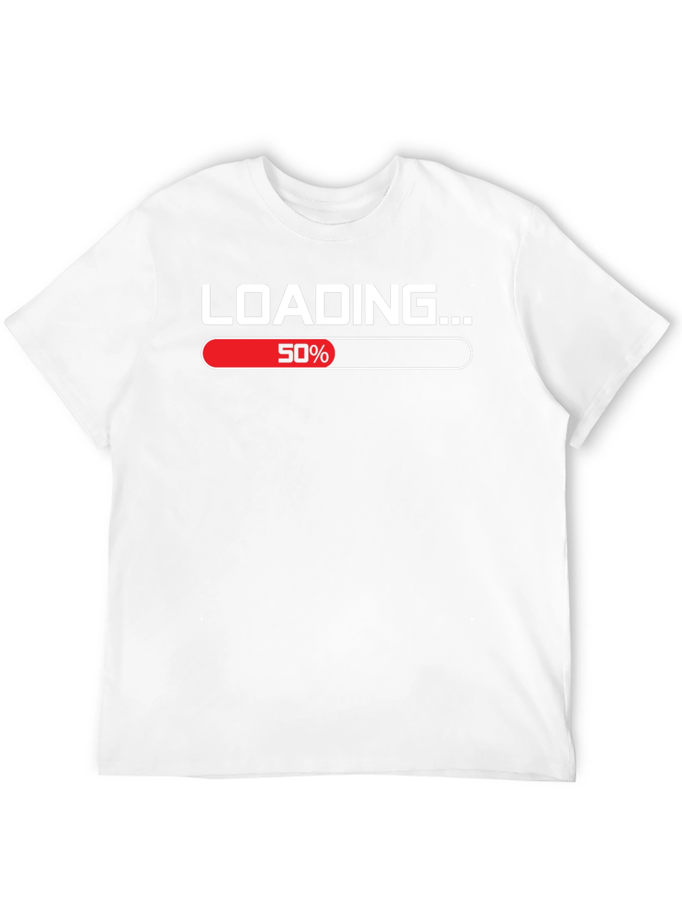 Loading 50% T-Shirt Funny Graphic Tee