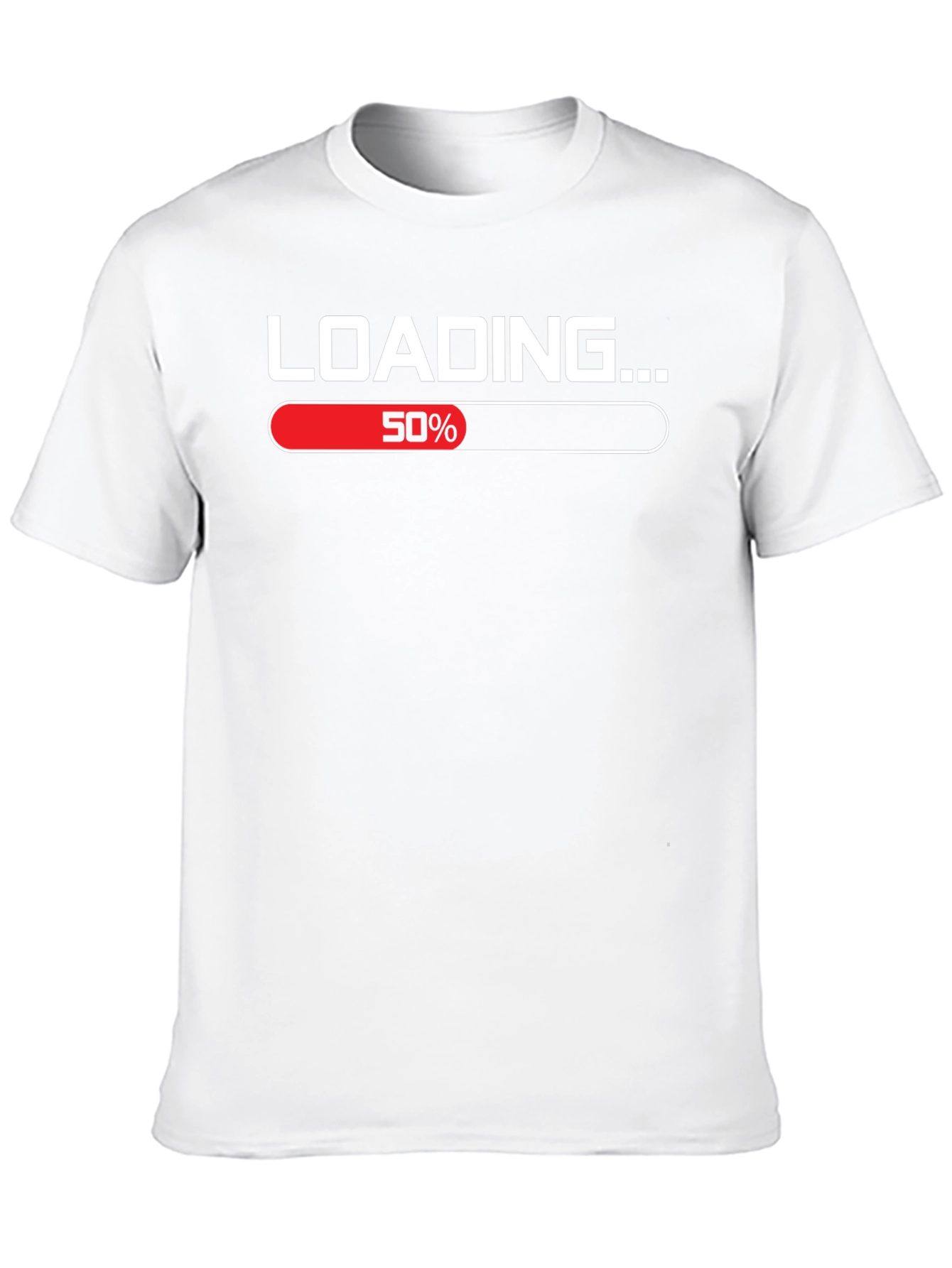 Loading 50% T-Shirt Funny Graphic Tee