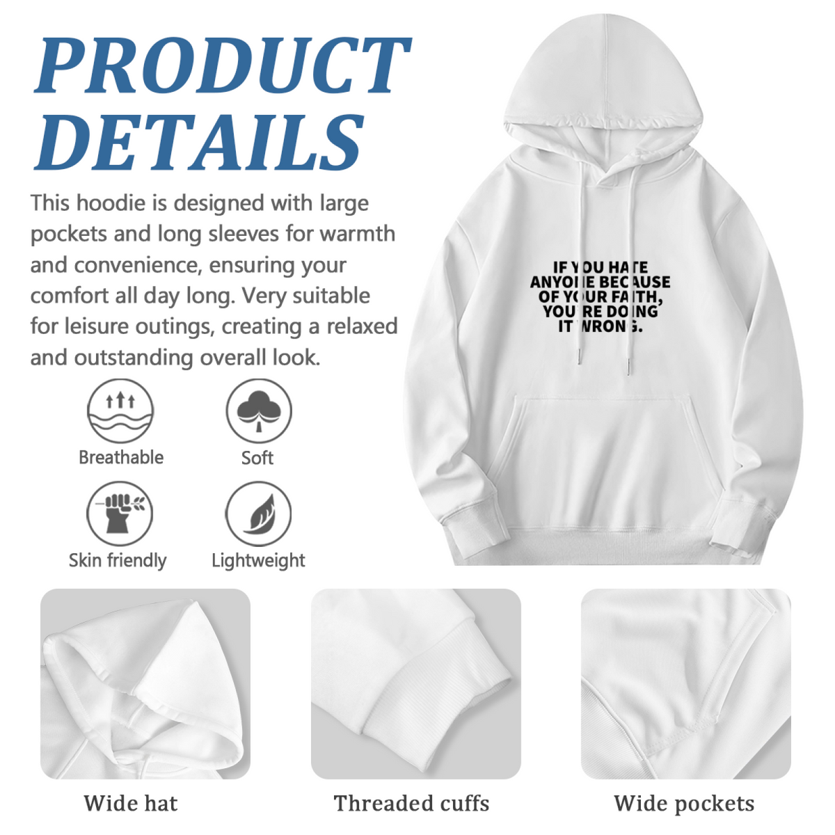 Book Lover Hoodie - Artistic Expression Graphic Pullover #0491