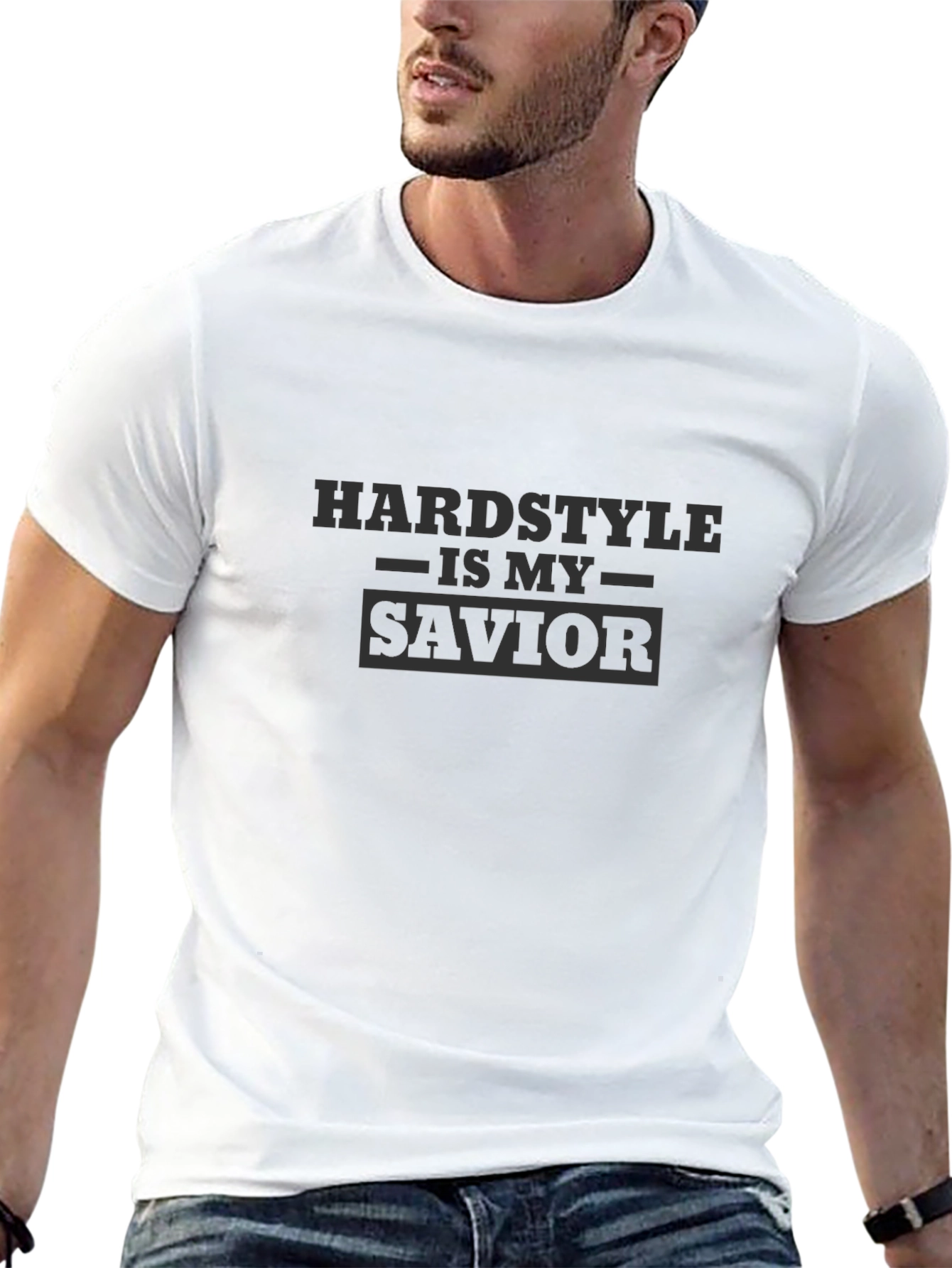 Hardstyle Is My Savior Black Graphic Tee