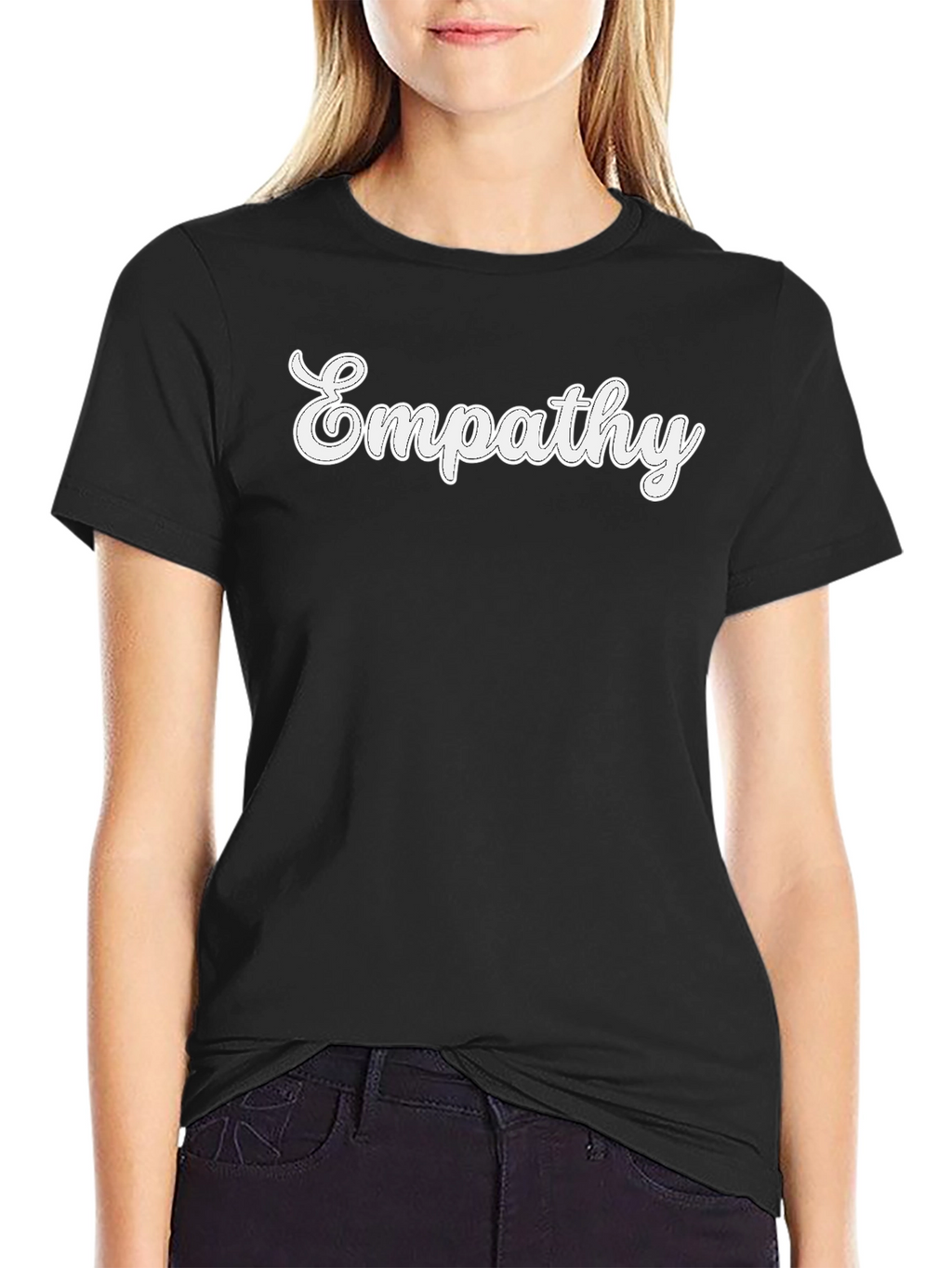 Empathy T-Shirt - Classic Black Crew Neck