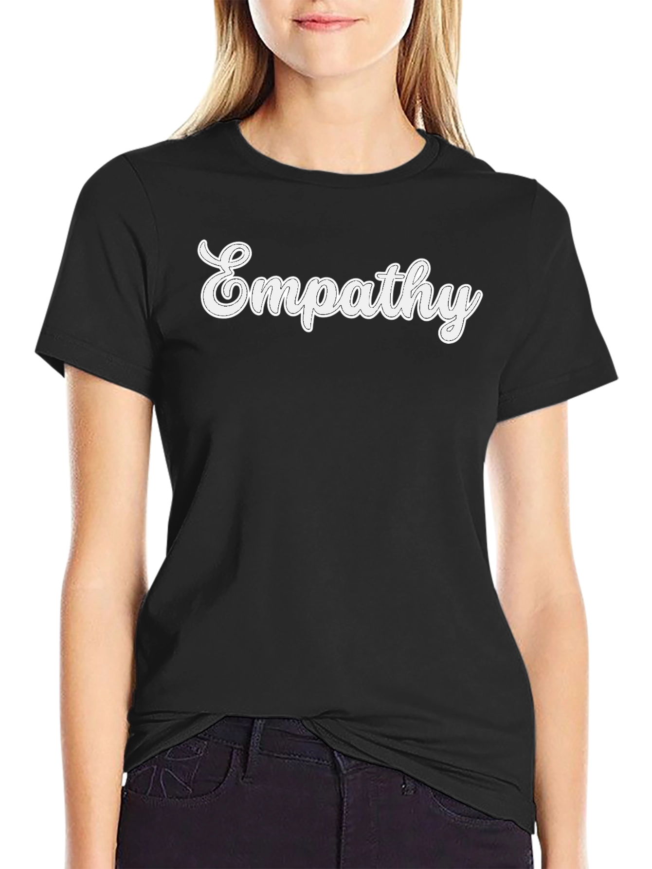 Empathy T-Shirt - Classic Black Crew Neck