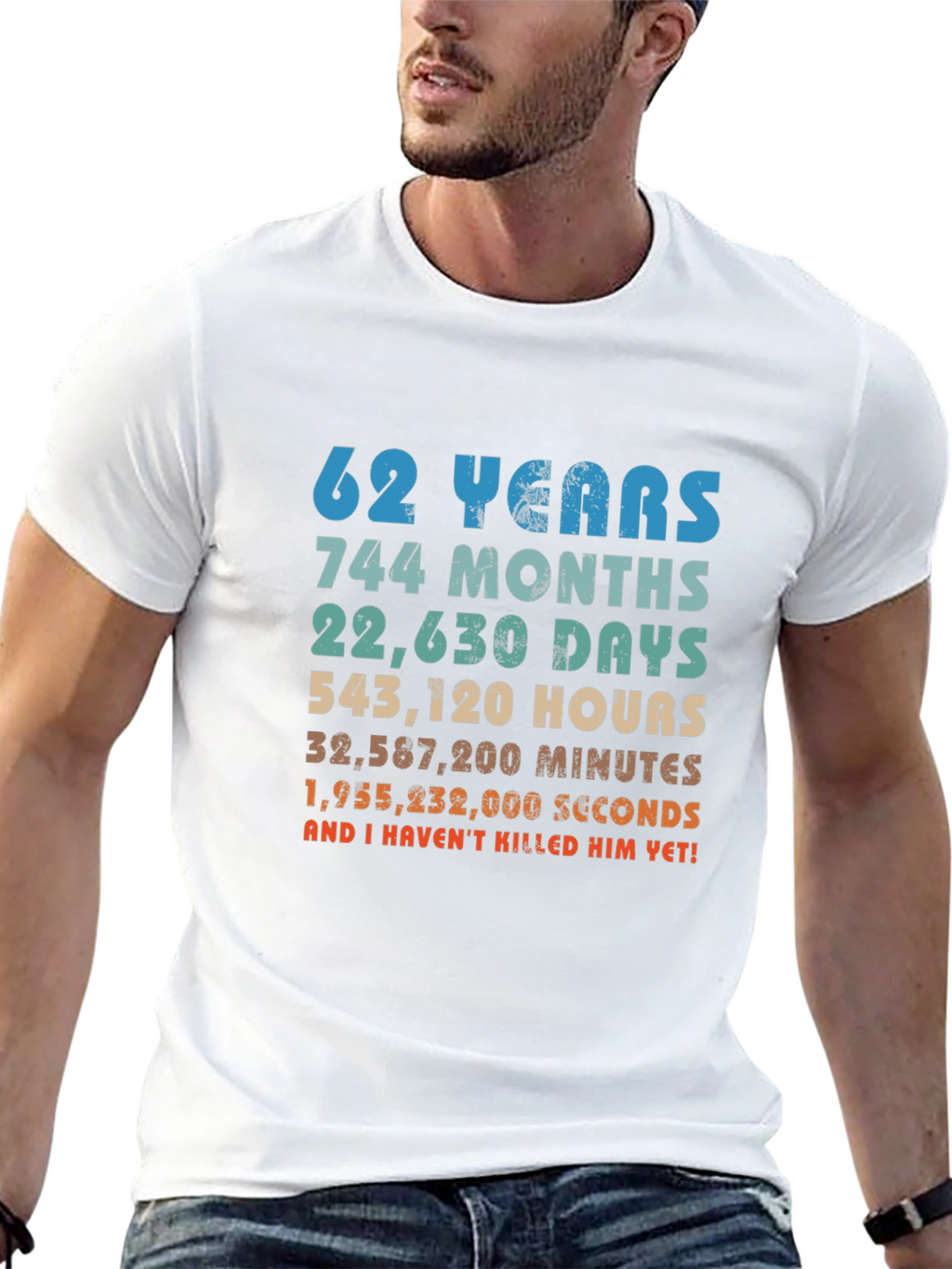 62nd Anniversary Novelty Graphic T-Shirt