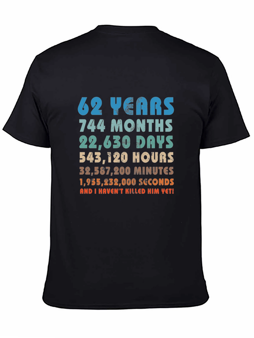 62nd Anniversary Novelty Graphic T-Shirt