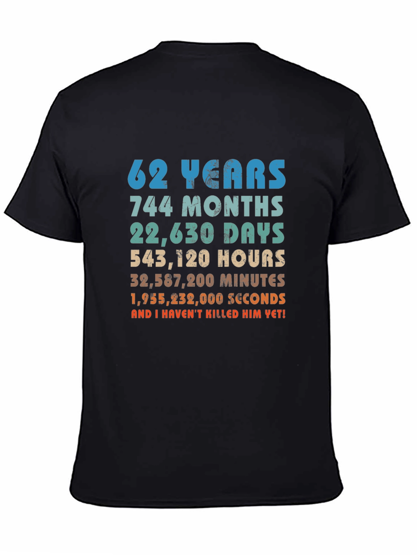 62nd Anniversary Novelty Graphic T-Shirt
