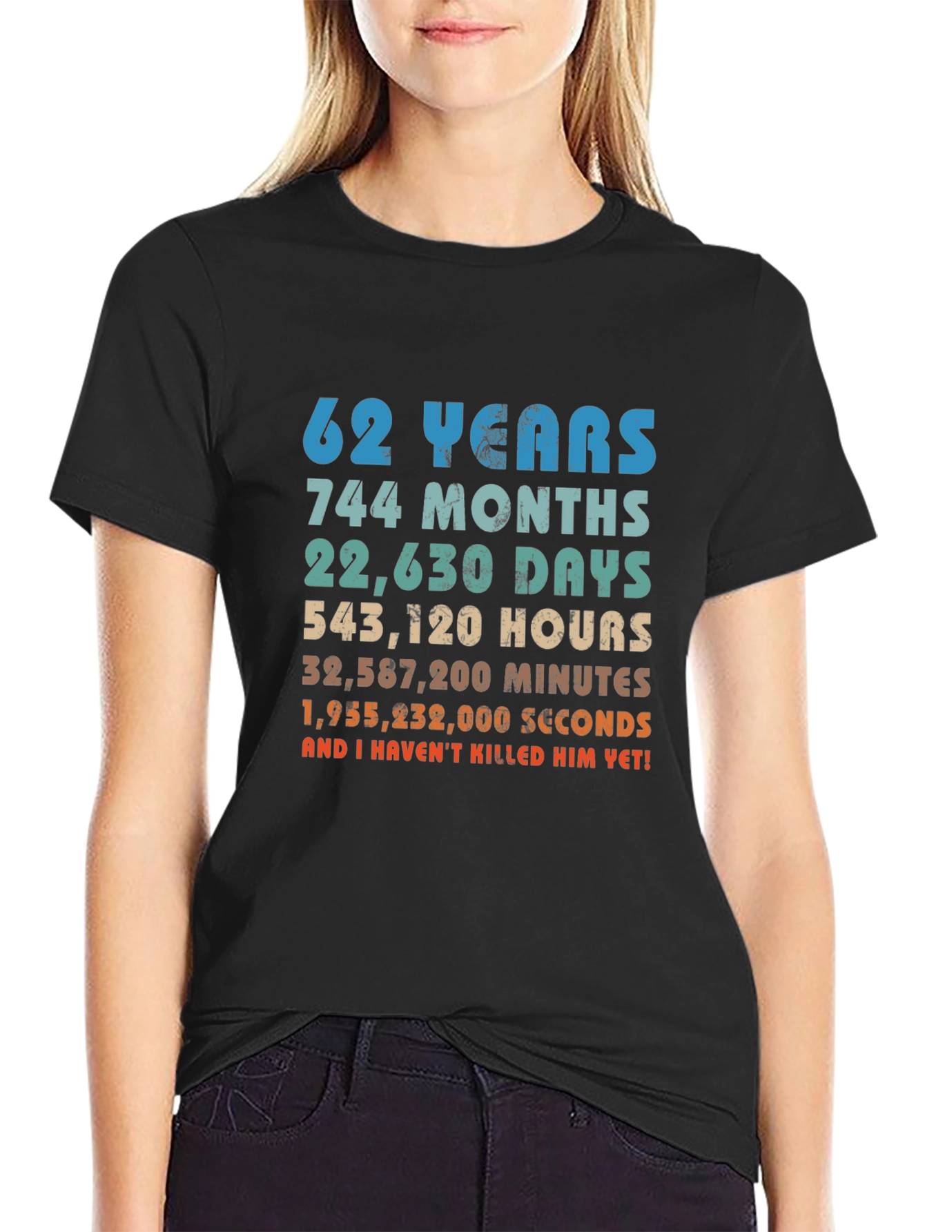62nd Anniversary Novelty Graphic T-Shirt