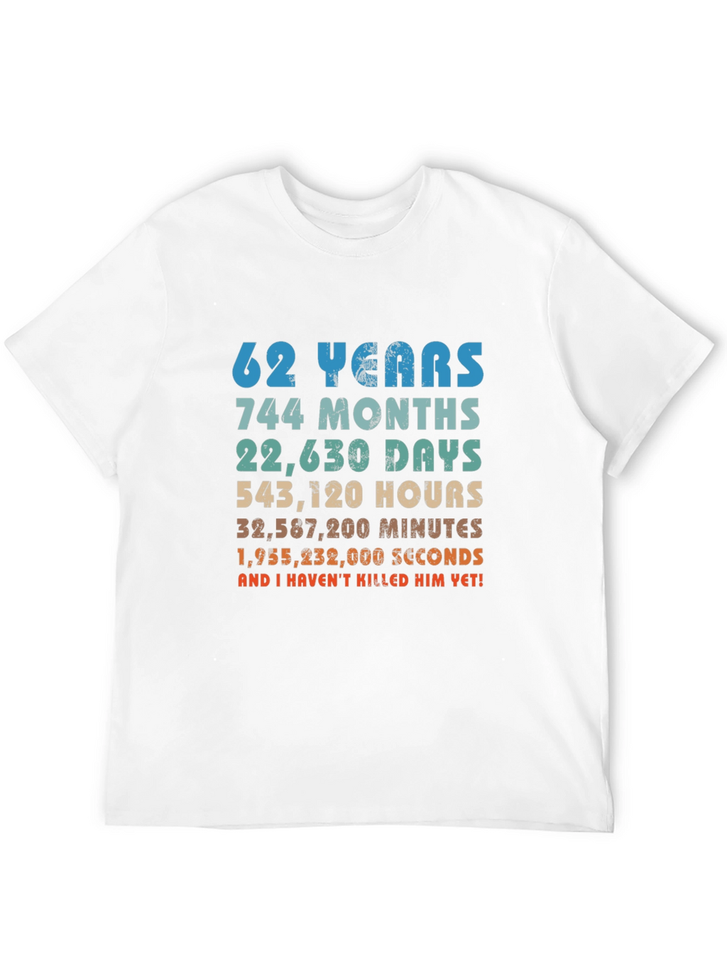 62nd Anniversary Novelty Graphic T-Shirt