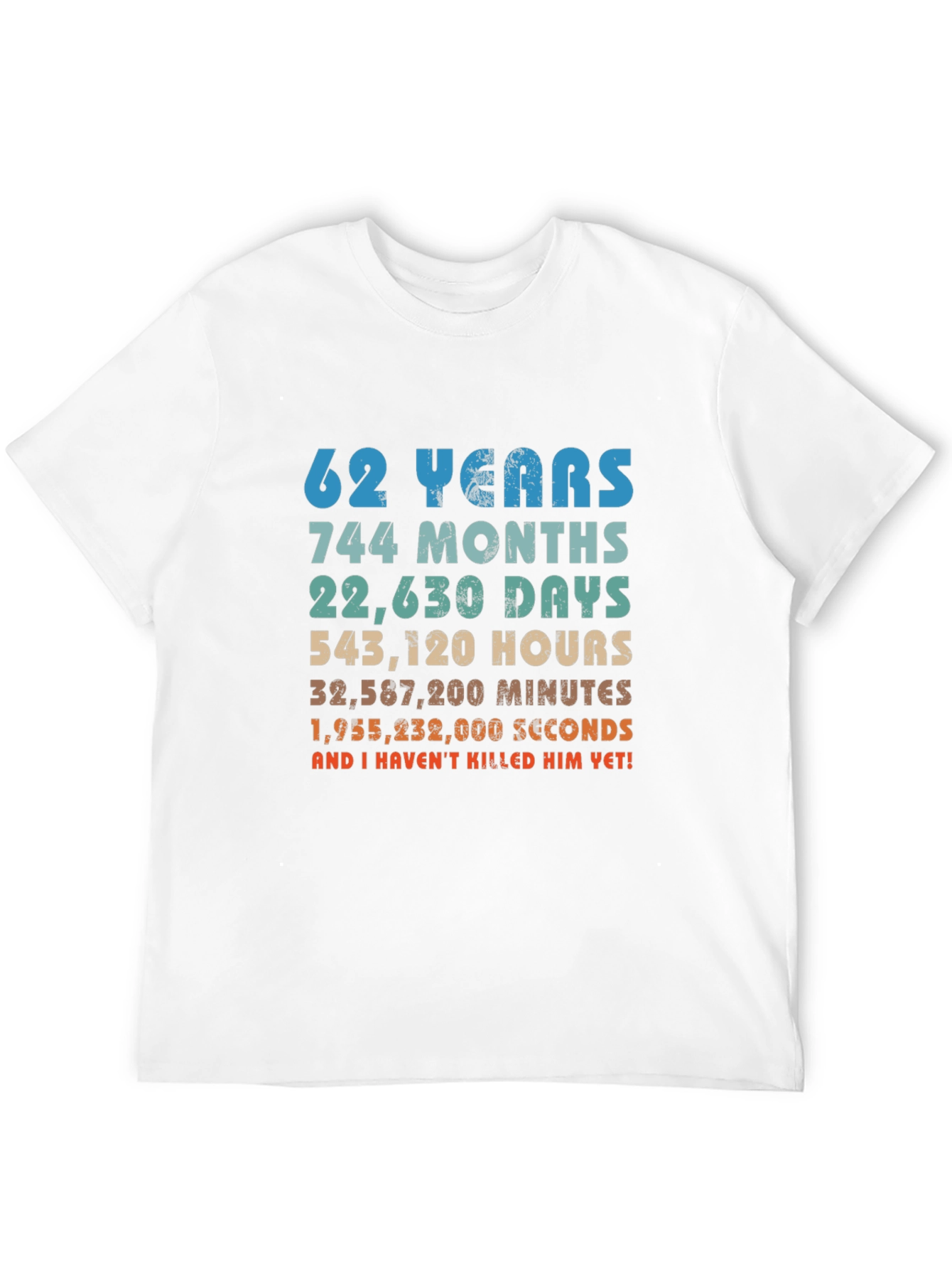 62nd Anniversary Novelty Graphic T-Shirt
