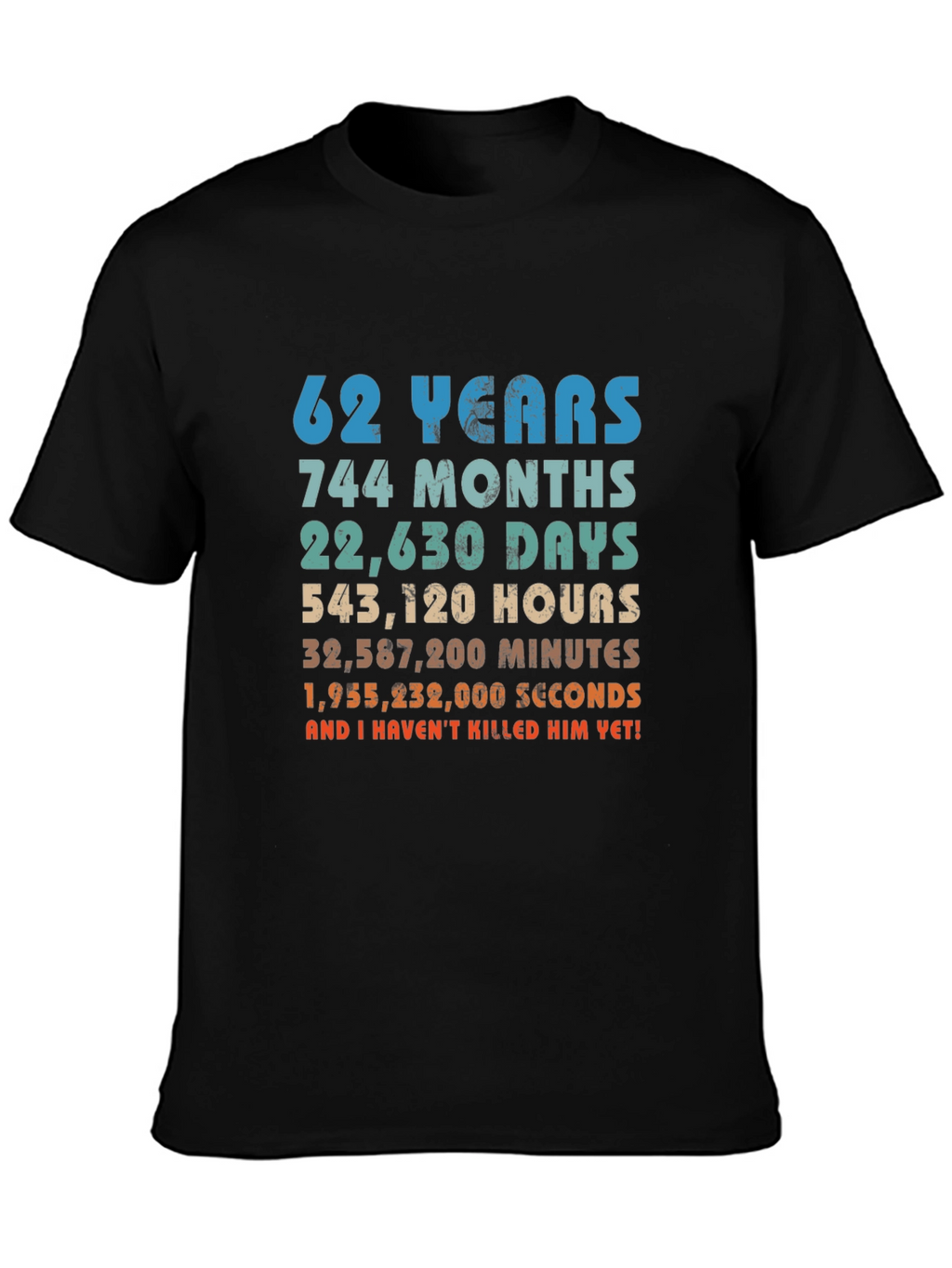 62nd Anniversary Novelty Graphic T-Shirt