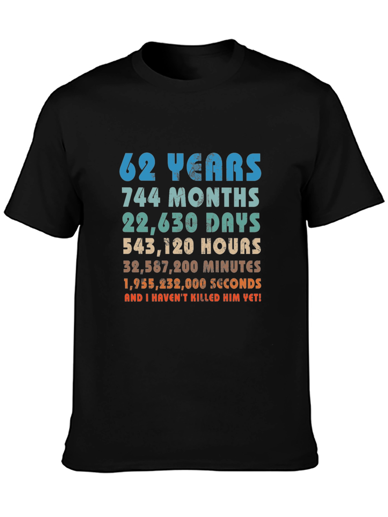 62nd Anniversary Novelty Graphic T-Shirt