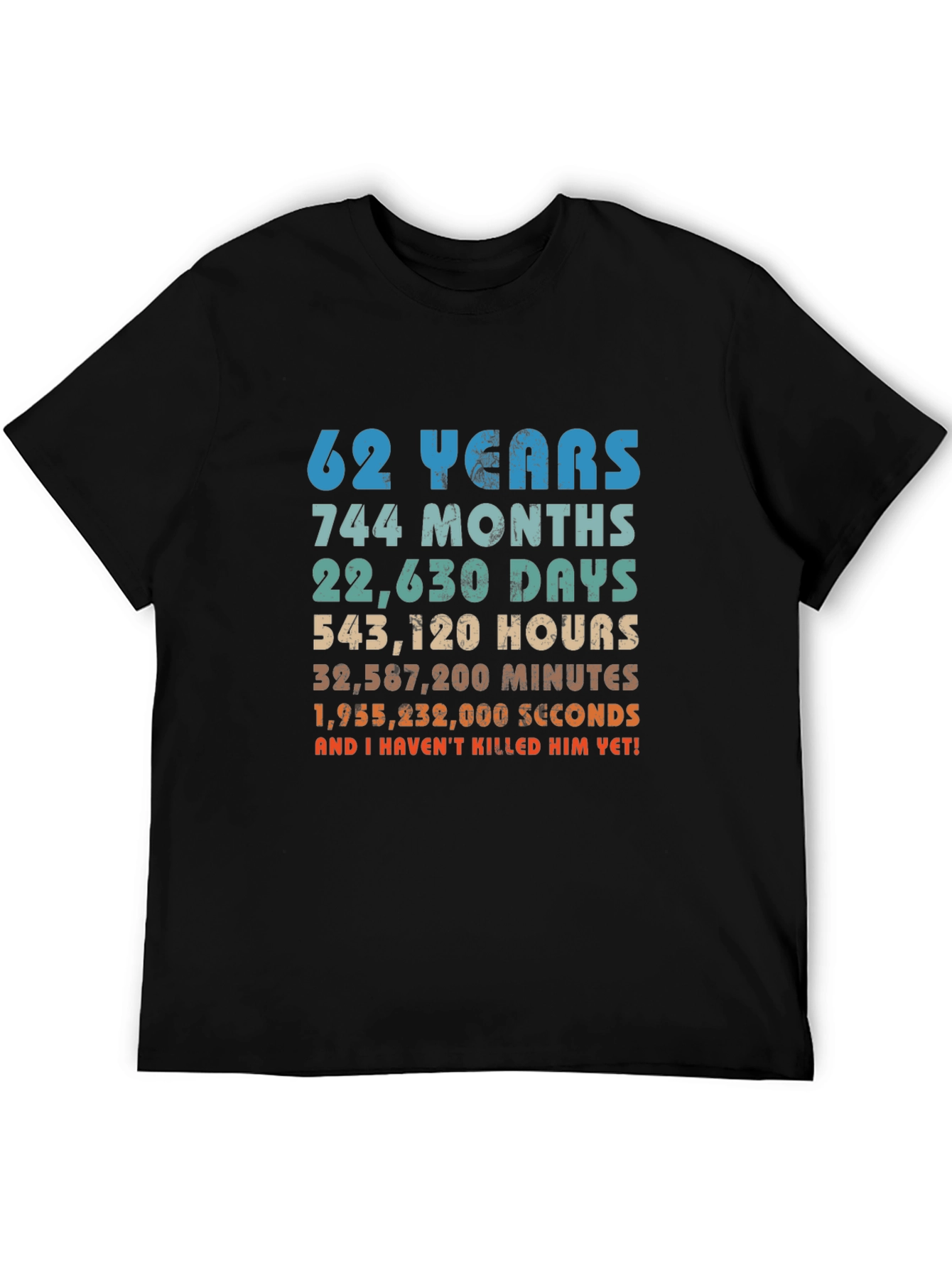 62nd Anniversary Novelty Graphic T-Shirt
