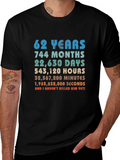 62nd Anniversary Novelty Graphic T-Shirt