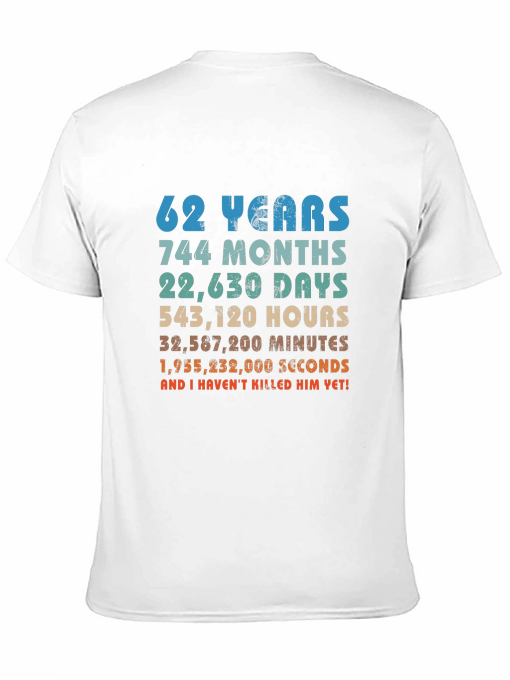 62nd Anniversary Novelty Graphic T-Shirt