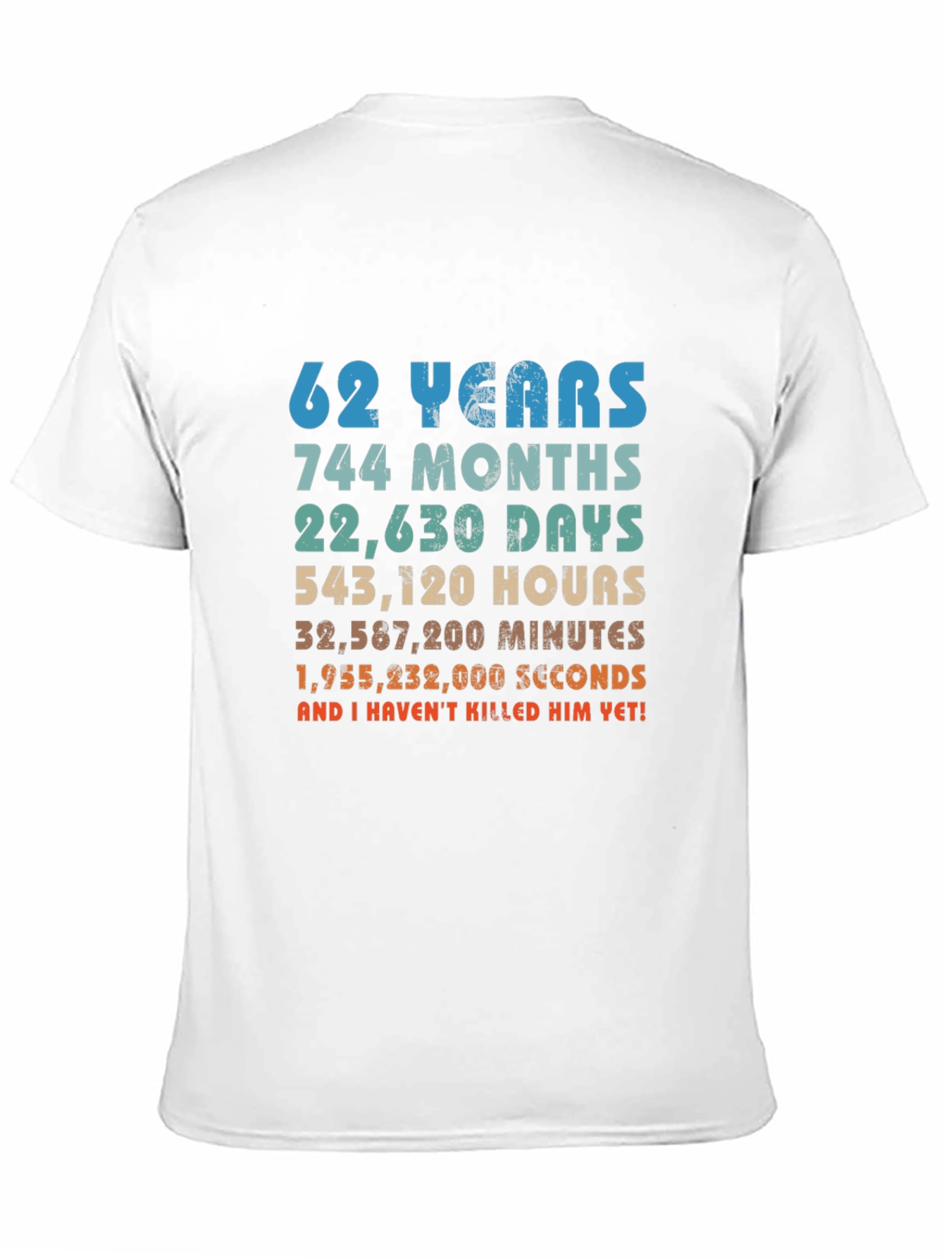 62nd Anniversary Novelty Graphic T-Shirt