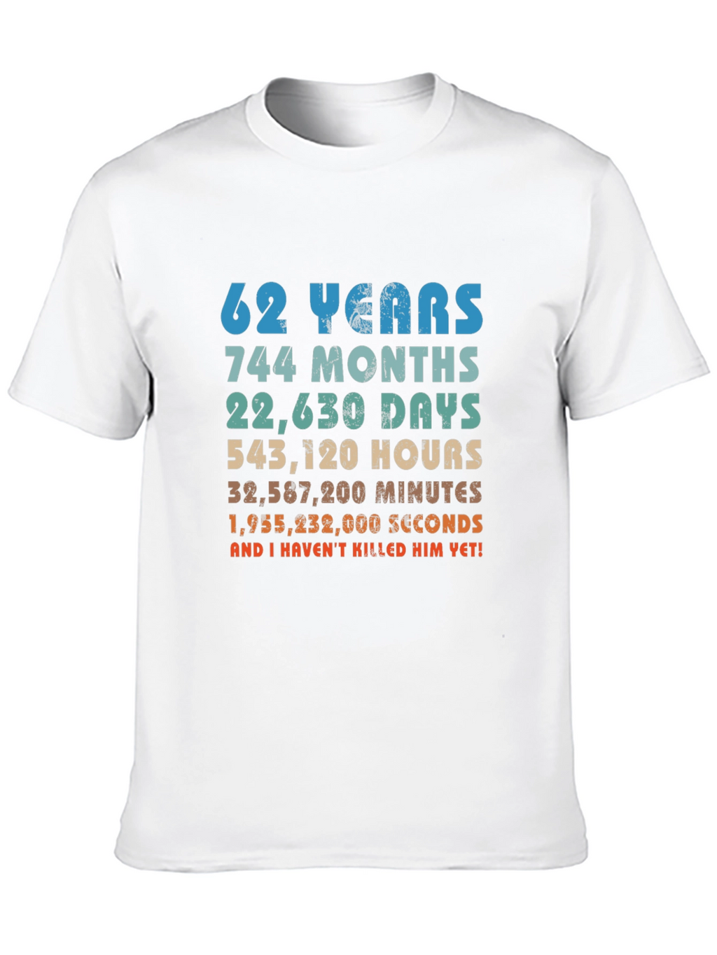 62nd Anniversary Novelty Graphic T-Shirt