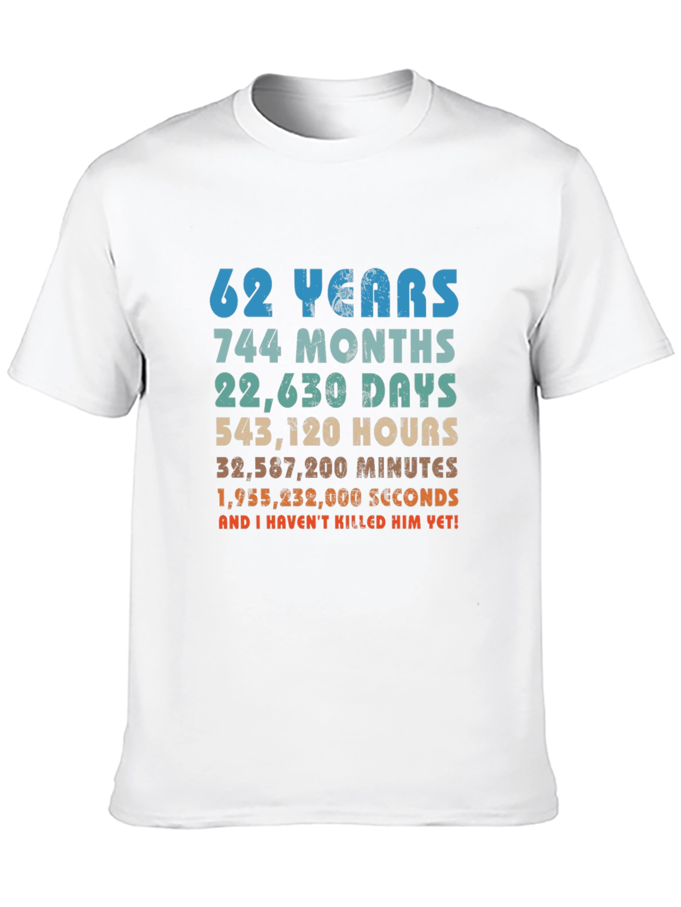 62nd Anniversary Novelty Graphic T-Shirt